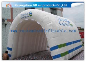 Quality Customizable White Inflatable Portable Spray Booth Tent Quadruple Sewing With Printing wholesale
