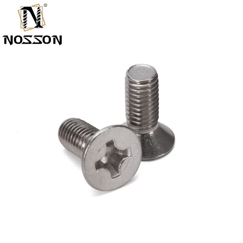 Stainless Phillips Oval Head Machine Screw 18-8 304 Stainless Steel Grade 8.8/10.9/12.9 SS304 SS316 1/4''-20 X 3'' Bolt