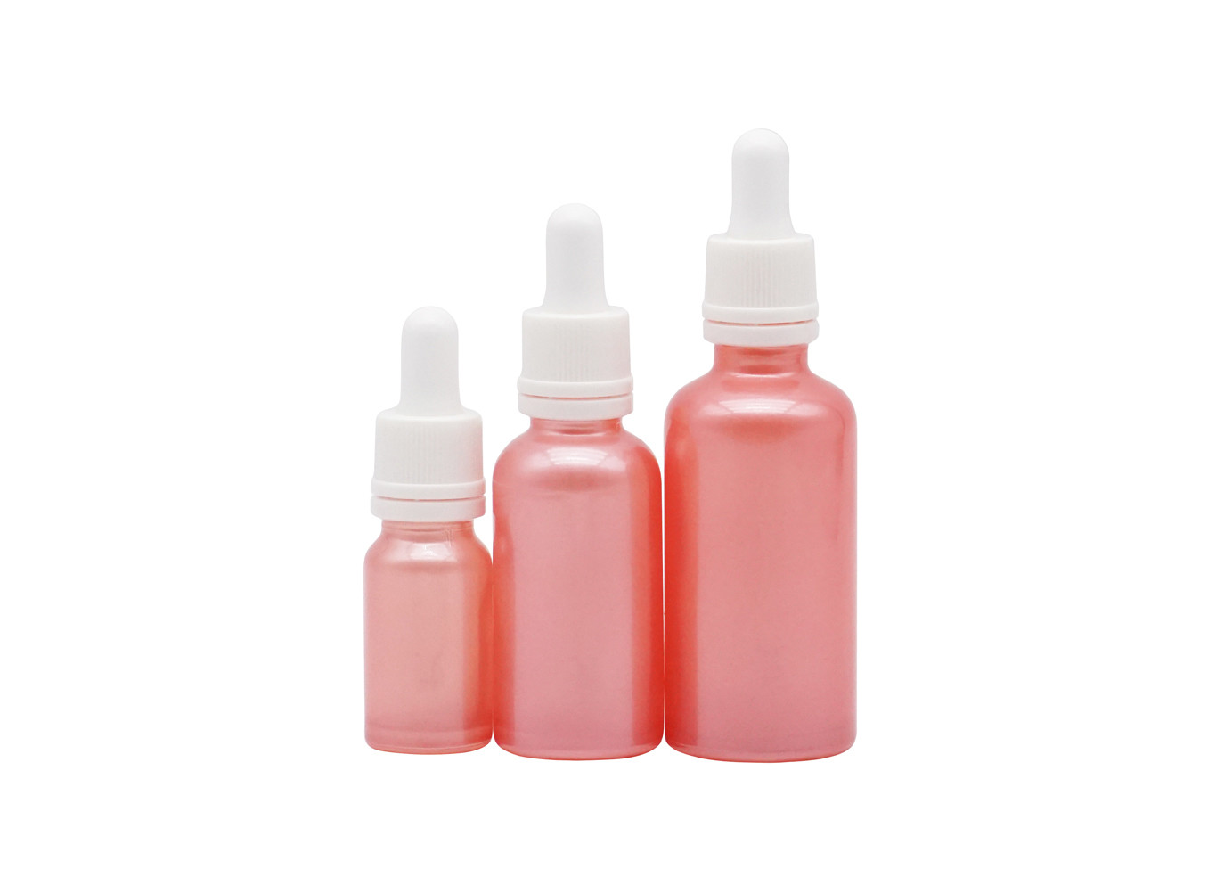 Cosmetic 30ml Essential Oil Bottle Green Glass Dropper Screen Printing