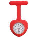 Peach Heart Nurse Watches Pocket Watch Nuring Medical Silicone Quartz Watches