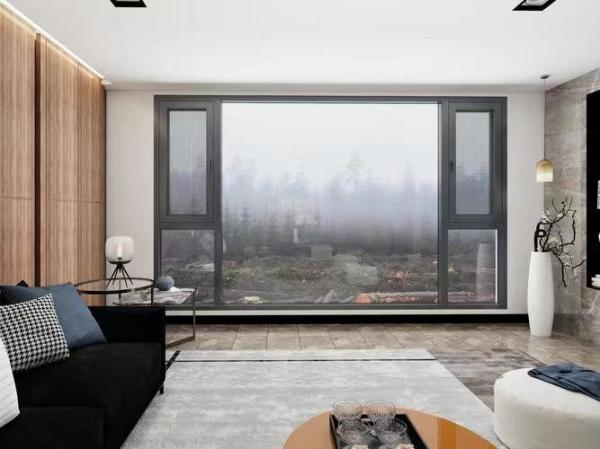 Customizable Aluminum Alloy Casement Windows Soundproof / Insulated Office