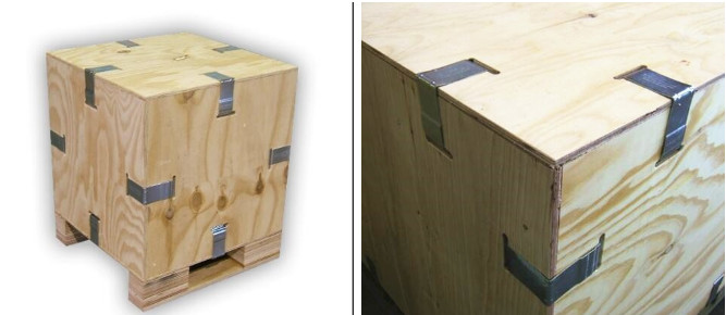 V Shape Shipping Crate Clips For Wooden Box 65Mn Carbon Steel