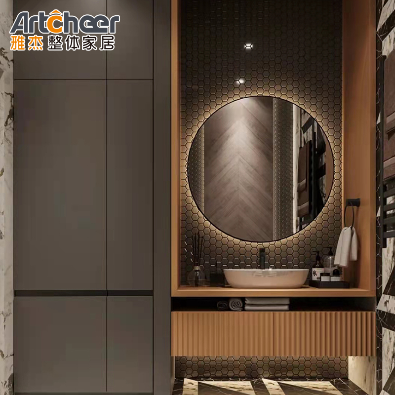 Traditional Hollywood Mirror Floating Antique Bathroom Vanity With Mirror Included