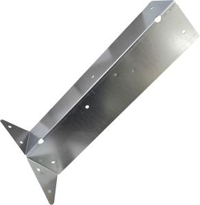 Quality 8pcs Arris Rail Brackets Fence Post Support Fencing Bracket Galvanised 12inch 300mm wholesale
