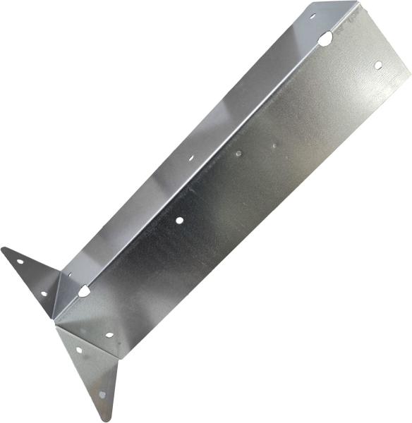 8pcs Arris Rail Brackets Fence Post Support Fencing Bracket Galvanised 12inch
