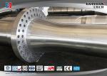 Polished Blower Main Shaft Forged Alloy Steel CNAS Certificate Finish Maching