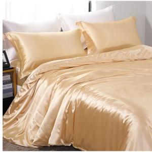 Quality 22 Momme Silk Sheet Set 1.5m 5 Feet 4PC Bedding Set Chinese Silk Duvet Cover wholesale