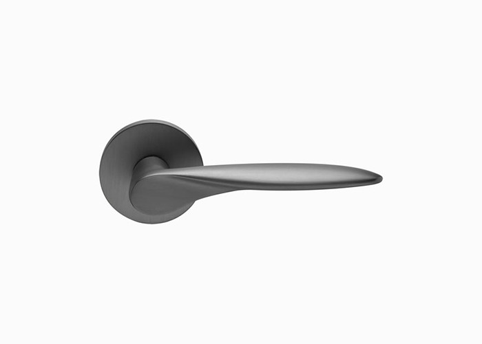 Bedroom Black Interior Double Door Handleset With Dummy