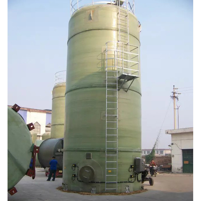 4000mm*5110mm Frp Plastic Cylinder Tank Vertical Filament Winding