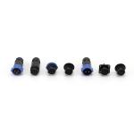 Self Locking Electronic Waterproof Connector 2pin PA66 Male Female