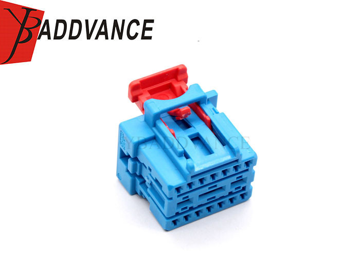 Electrical PBT-GF10 Female 17 Pin Plastic Blue Connector For VW-Audi-Wire