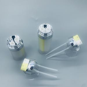 Quality UK Plastic double-chamber airless pump bottle cosmetic wholesale