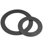 Black Rubber Flat Ring Gasket NBR For Pipe , High Temperature Gaskets 70