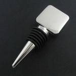 Zinc alloy wine accessories chrome plated wine bottle stopper innovative wedding