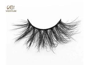 Quality Natural Black Color Fluffy 27MM 5D Volume Lashes wholesale