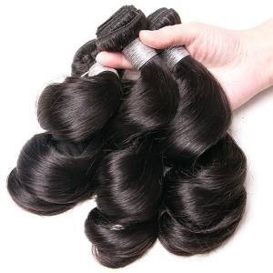 Quality Real Peruvian Human Hair Bundles , Soft Peruvian Loose Body Wave Hair wholesale