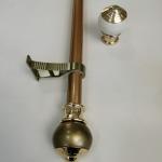 Windows 28mm European Style Black Cast Iron Curtain Rods