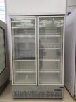 Double door glass door stainless steel air-cooled large capacity beverage