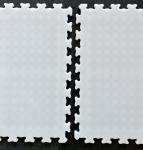 White Outdoor Roller Hockey Tiles 12mm Thickness Interlocking Basketball Court