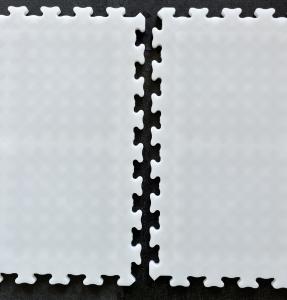 Quality White Outdoor Roller Hockey Tiles 12mm Thickness Interlocking Basketball Court wholesale