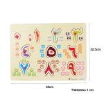 Kids Early Educational 28Pcs Baby Wood Puzzles 30x22.5cm