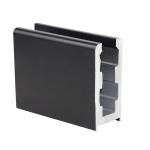 10-18mm Glass Fenced Geosyncline Customizable Aluminum U Channel for Glass