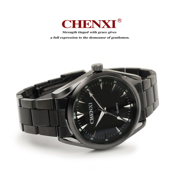 2015 Fashion Sport Man Watch Men Black Gun Color Gun-black Japan Movt Quartz Watch Steel