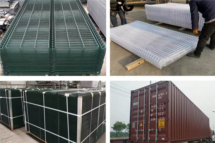 Custom Color Welded Wire Fence Panels With Various Post Types / Folds For Ourdoor