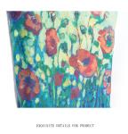 Digital painting flowers calico shoulder portable handbag shoulder bag