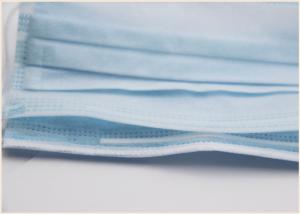 Quality Hypoallergenic Disposable Face Masks , Disposable Blue Mask Latex Free wholesale