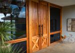 Exterior Solid Wood Door Front Entry Inswing / Outswing Opening With Sidelites