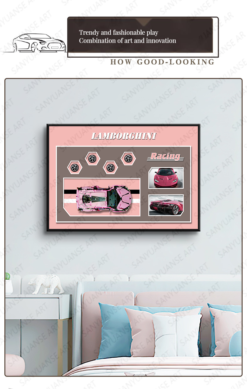 BH6 High Resolution Printing Creative 3D Wall Murals for Home Decoration