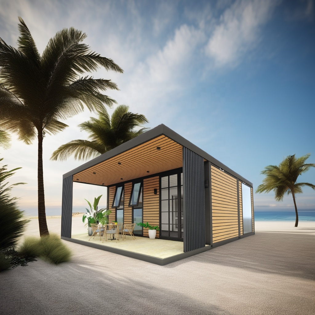 20ft or 40ft Detachable Foldable Prefab House Hotel Container Holiday Home with Aluminum Alloy Windows