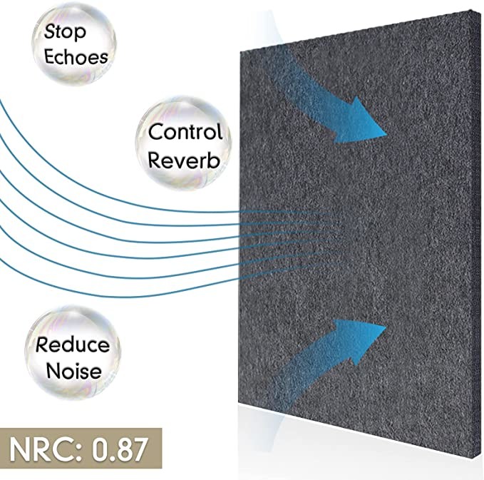 48 Basic Colors Wall Decoration Acoustic Panels Soundproof High Density
