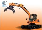X9 Breaker Wheel Crawler Excavator And Clamp Yellow Colour