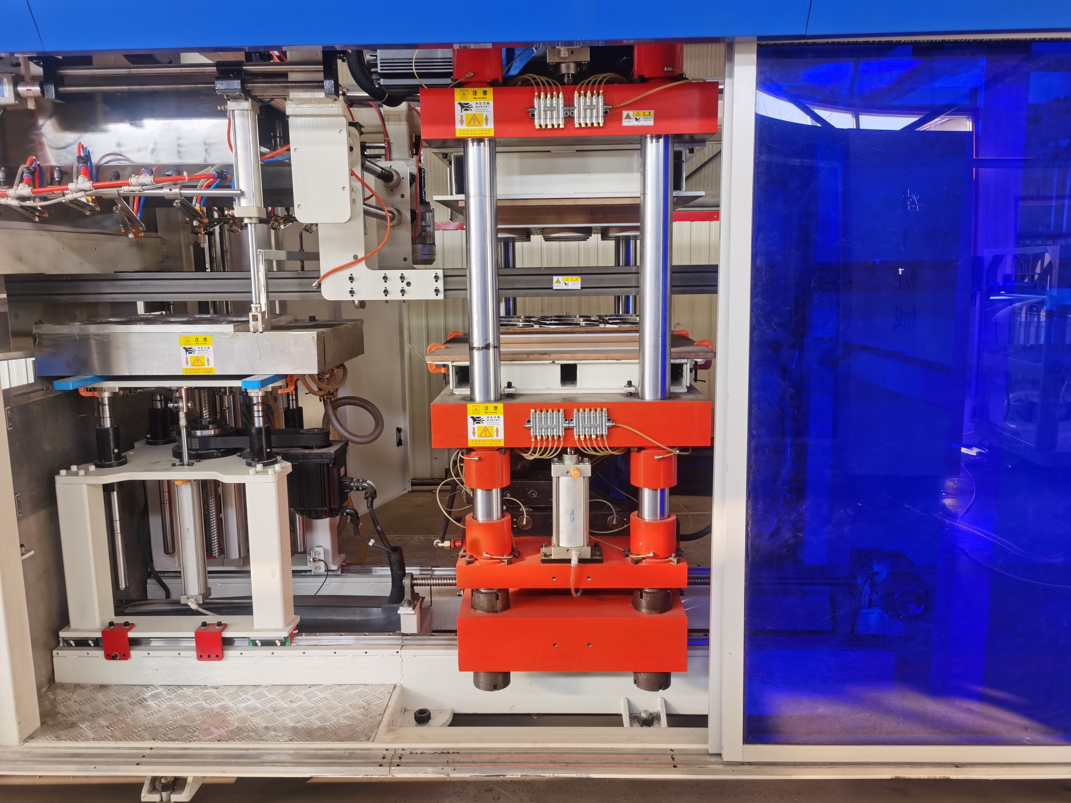 Pvc 120mm Blister Forming Machine Positive And Negative Pressure Multi Station