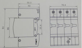 SBO Series 40KA AC DC 2.1KV Surge Protection Device
