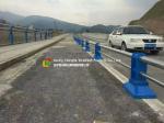 Customized Steel Pipe Fence / Railing , Roads Galvanized Steel Fence
