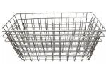 Stainless Steel 2.5mm Wire Mesh Storage Baskets Kitchen Picnic Metal Electroplat