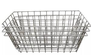 Quality Stainless Steel 2.5mm Wire Mesh Storage Baskets Kitchen Picnic Metal Electroplate wholesale