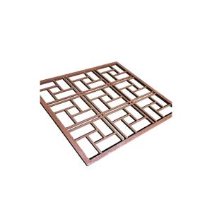 Quality Rectangle Metal Privacy Screen Panels Powder Coating Decorative wholesale