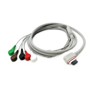 Quality Ge Holter Recorder 5 Lead ECG Cable AHA Snap cable distal 2008594 001 wholesale