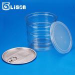 Round Leak Proof Bpa Free PET Plastic Jars Easy Open Ends 680ml Canned Food
