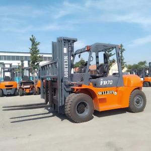 Quality FD70 IC Forklift 29 Km/H Travel Speed Auto Transimission Double Front Air Tire wholesale