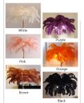 Hotel Lighting Brass Stand 220V Feather Palm Tree Floor Lamp