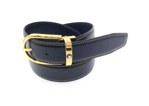 Quality Handmade Mens 100% Cow Leather Dress Belt / Black Leather Suit Belt wholesale
