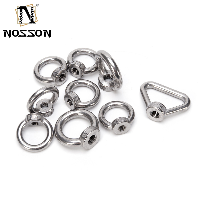 Triangle Ring Lifting Eye Nuts Measurement system Imperial Inch Fine Thread Polish DIN582 Eyenut M6 M8 M10 M12 M16 M20 M24