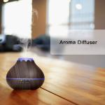 Ultrasonic Atomizer Office Household Air Purifier Wood Grain Aromatherapy