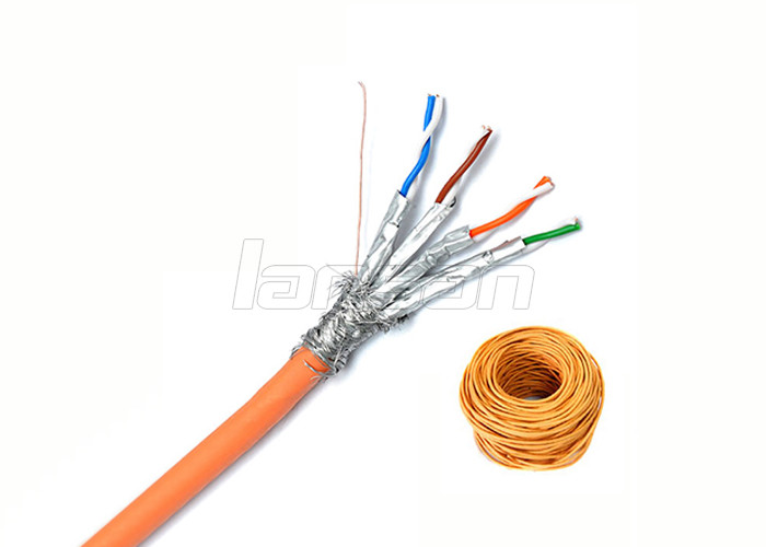 10 Gigabit Ethernet LSZH Cat7 Shielded Cable 0.58mm Copper