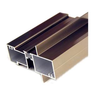 Quality Porcelain Anodized 2.0mm Aluminum Window Profiles Champagne wholesale
